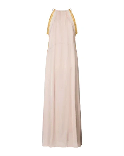 Rabens Saloner - Chefira Contrast Lace Camisole Kjole - Light Rose 